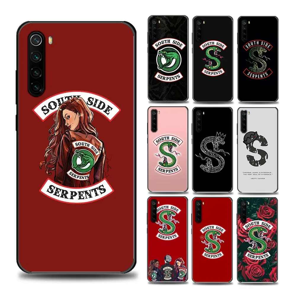 

Riverdale South Side Serpents Phone Case for Redmi 6 A Pro 7 7A Note7 8 A Note8 Pro T 9 S Pro 9 4G T Soft Silicone Cover Coque