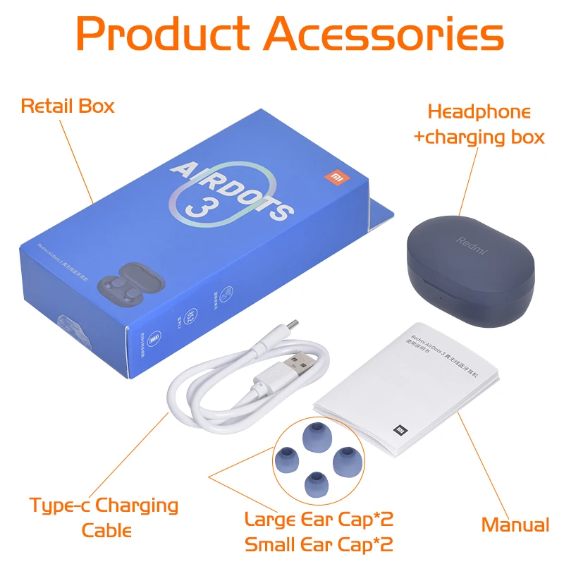 TWS-наушники Xiaomi Redmi Airdots 3 с поддержкой Bluetooth 5 2 и сенсорным управлением |
