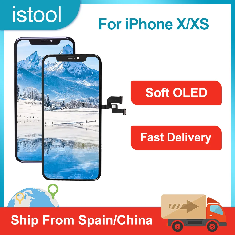

ЖК-дисплей и дигитайзер в сборе для iPhone X XS