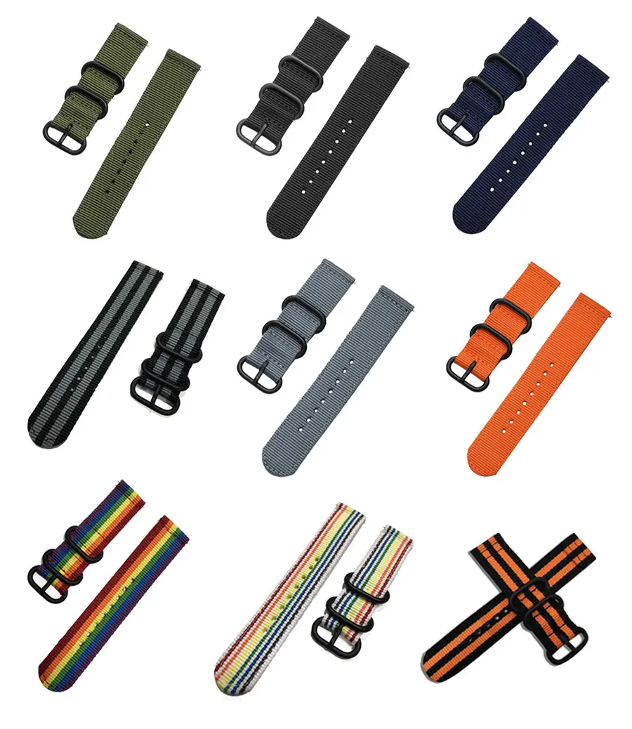 amazfit bip ремешок gear s3 galaxy watch 46 мм для gear S3 Frontier galaxy watch Active Amazfit Bip huawei watch Gt Nato ремешок