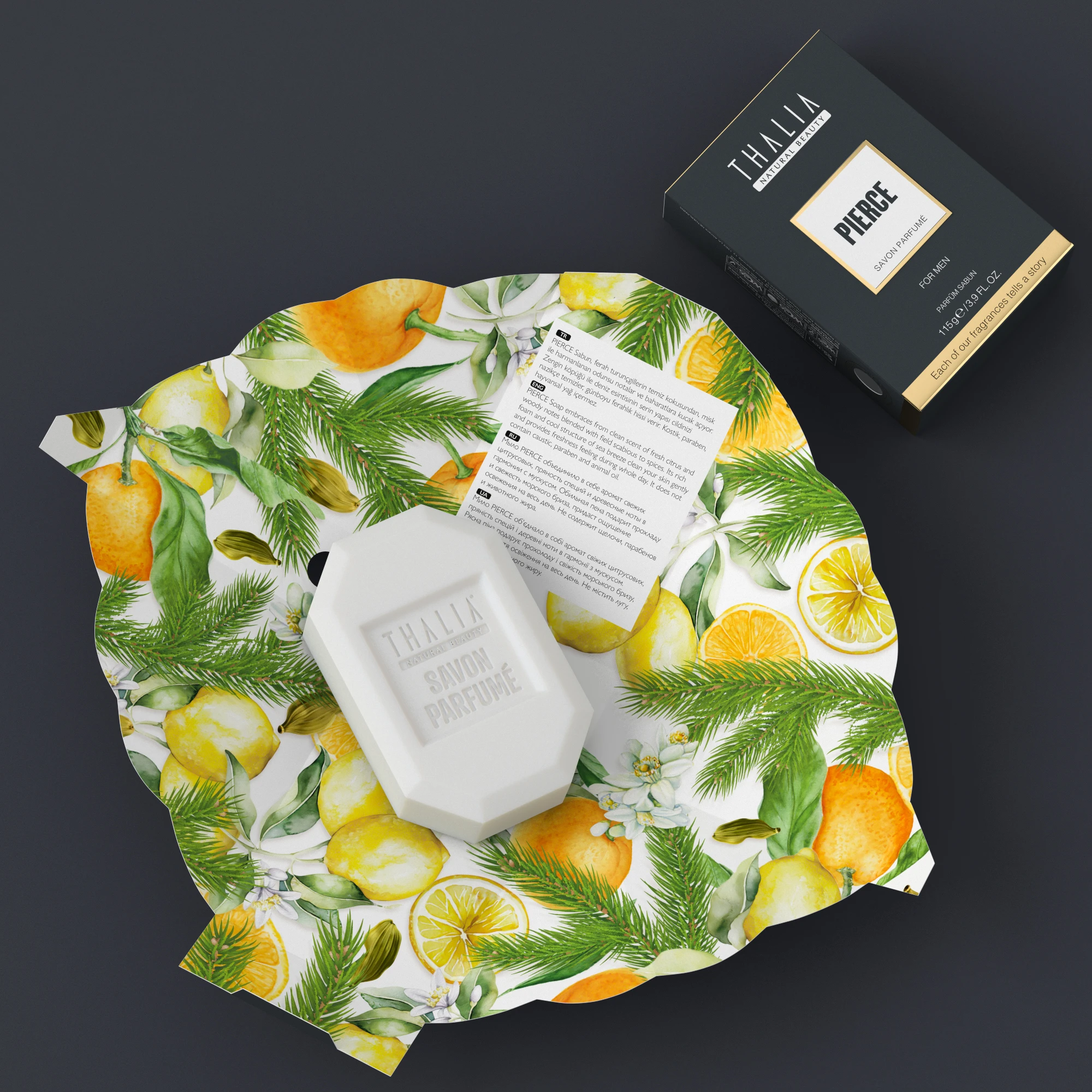 Парфюмерное Мыло Для Мужчин-115 г. Твердое с морским ароматом. мыло.