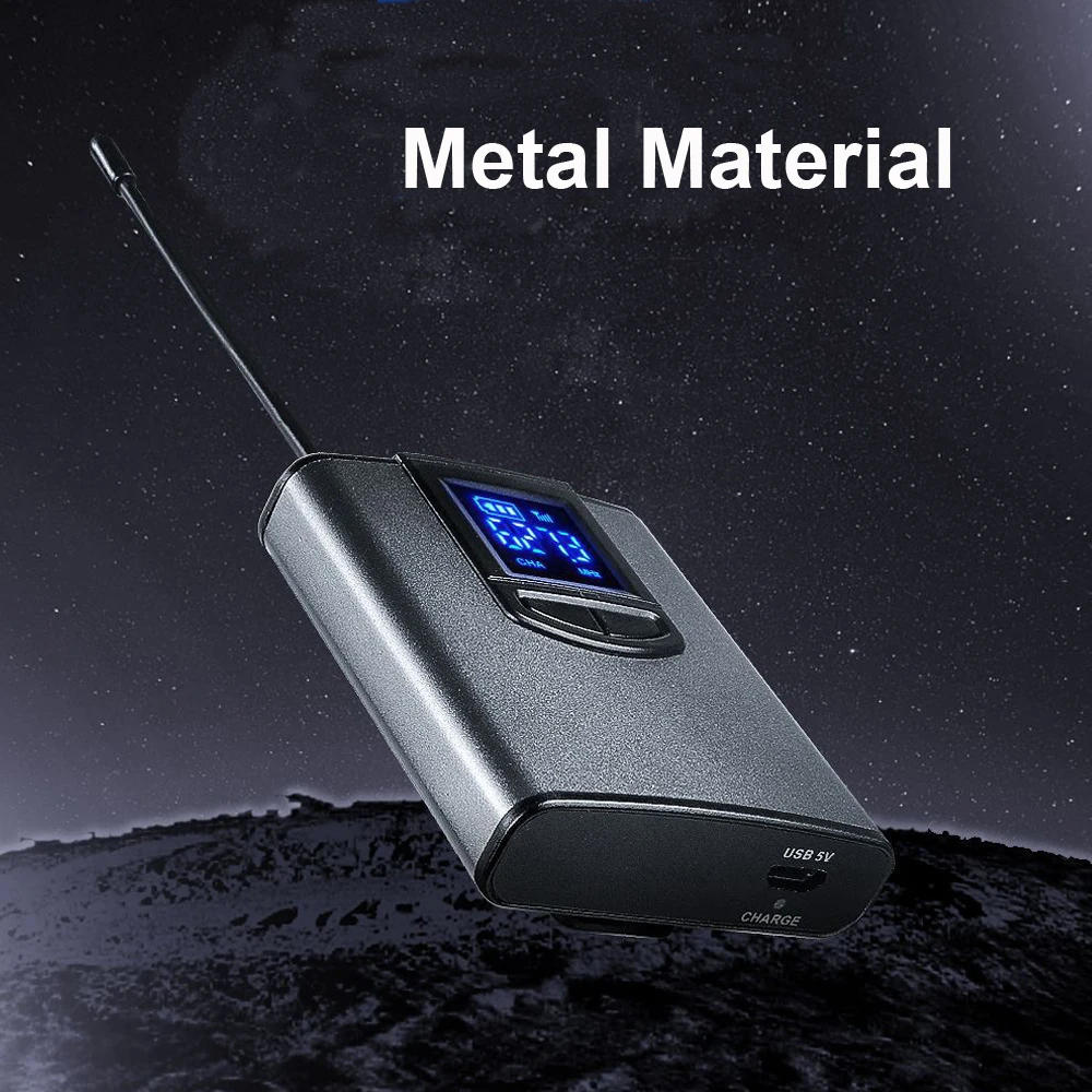 Беспроводная система с двойной гарнитурой Mics/lavalier Mics Dual Bodypack передатчики и один