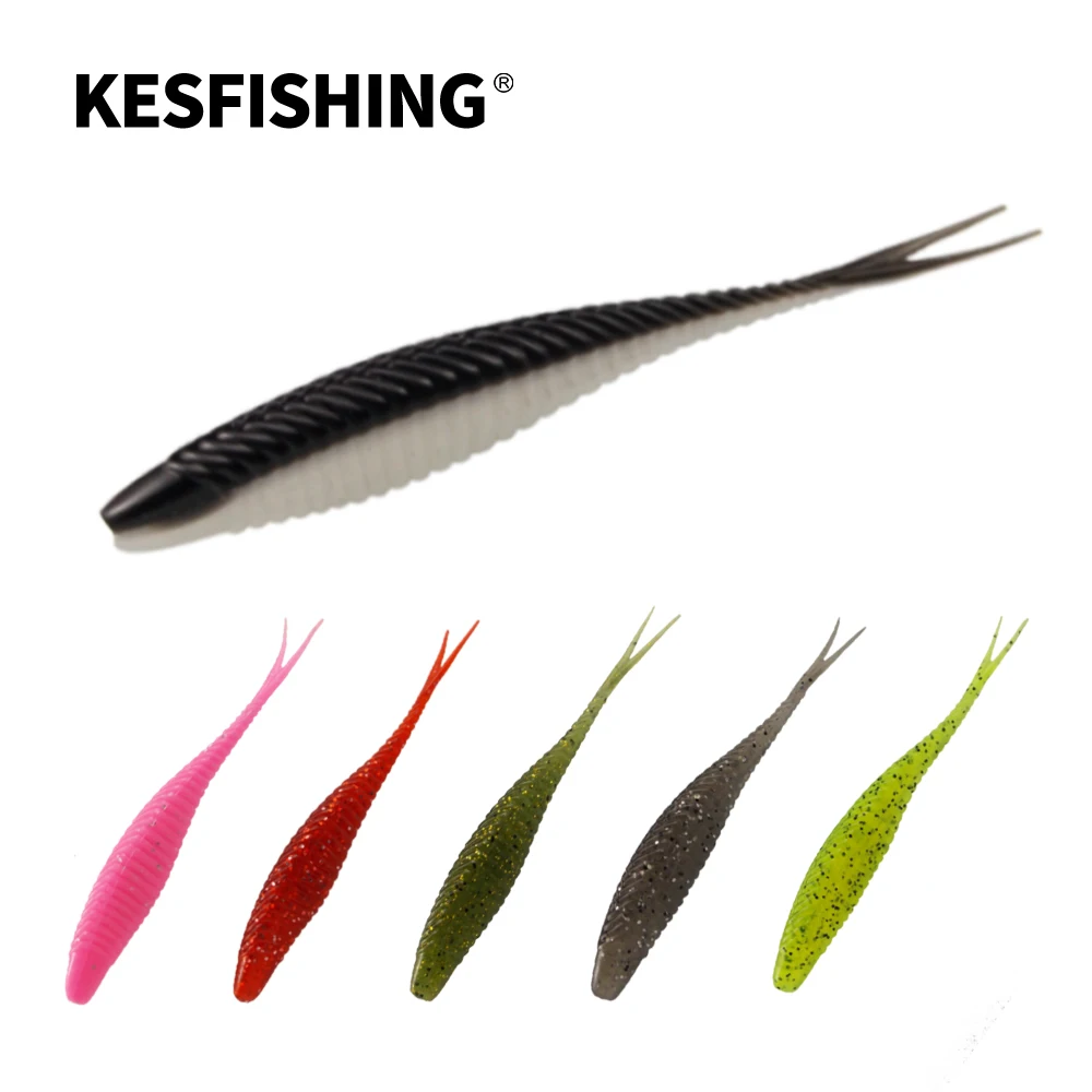 

KESFISHING Armor Shad 4.7" Artificial Silicone Soft Plastics Bait Inject Shrimp Scent Salts Free shipping Bass Pike Fishing Lure