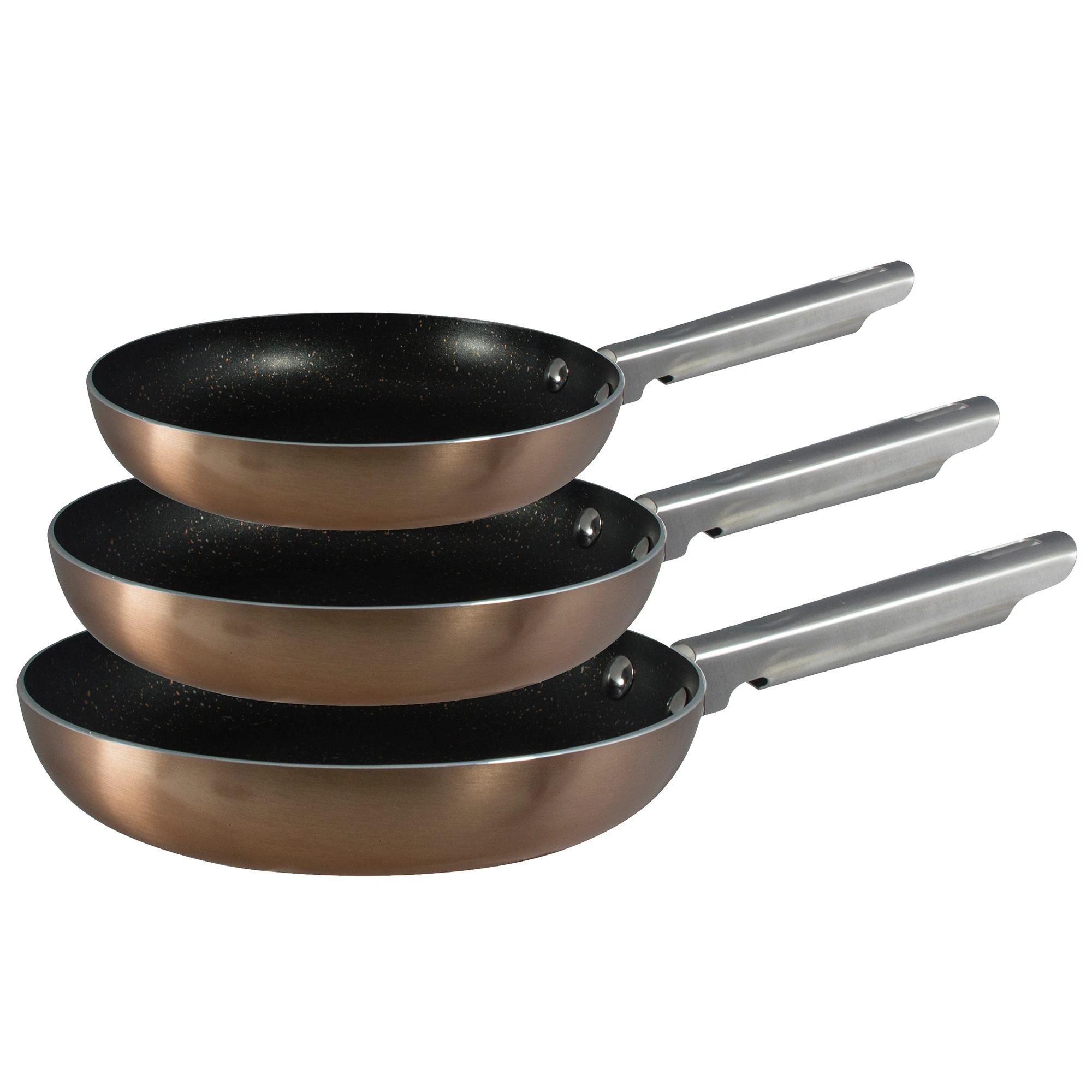 Набор премиальных кухонных ножей из прессованного алюминия с деревянной ручкой