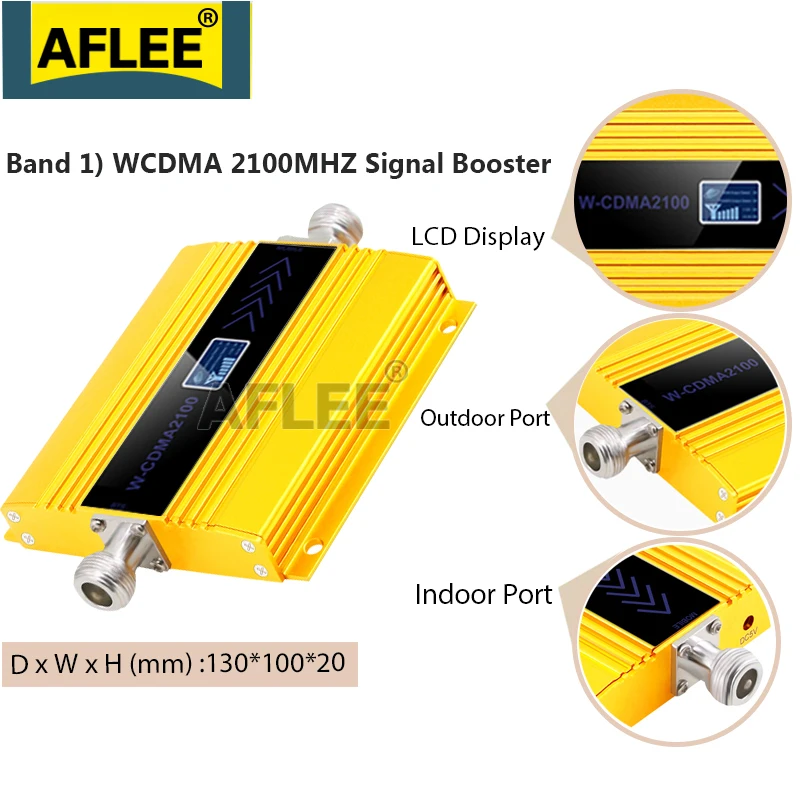 

1PCS gsm signal Repeater 2100Mhz 3G Cellular Amplifier WCDMA UMTS 2100Mhz 3g Mobile Signal Booster Repeater gsm 3g 4g Booseter