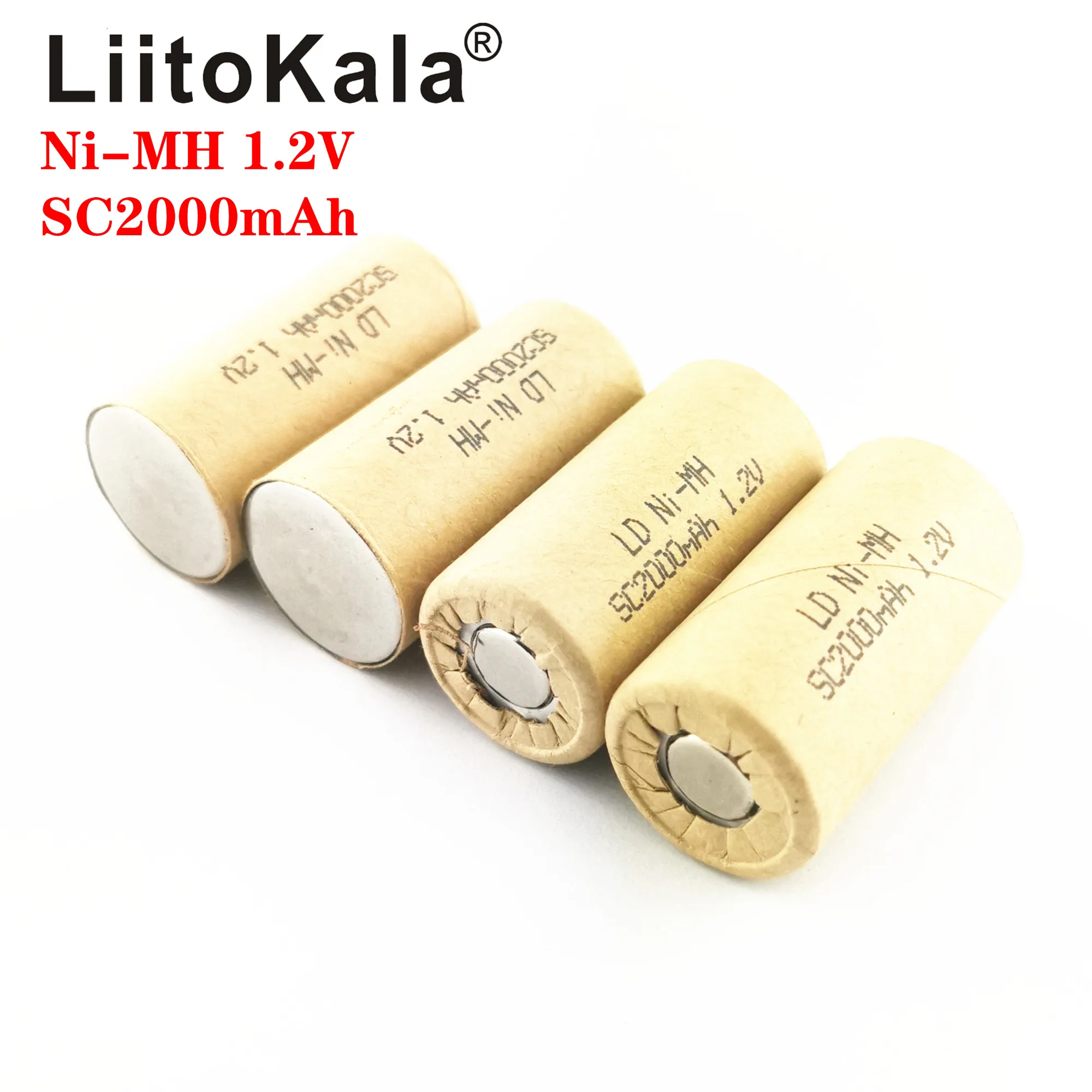 LiitoKala Ni MH SC2000mAh 1 2 В аккумуляторная батарея NIMH Cell разряд разряда 10C 15C для