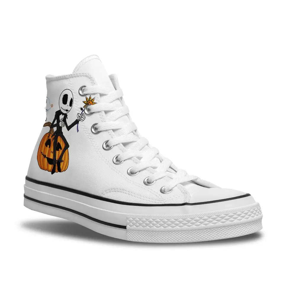 

New high-top canvas shoes women's summer 2021 soft and fashionable breathable funny animal shoes lace-up casual flat shoes