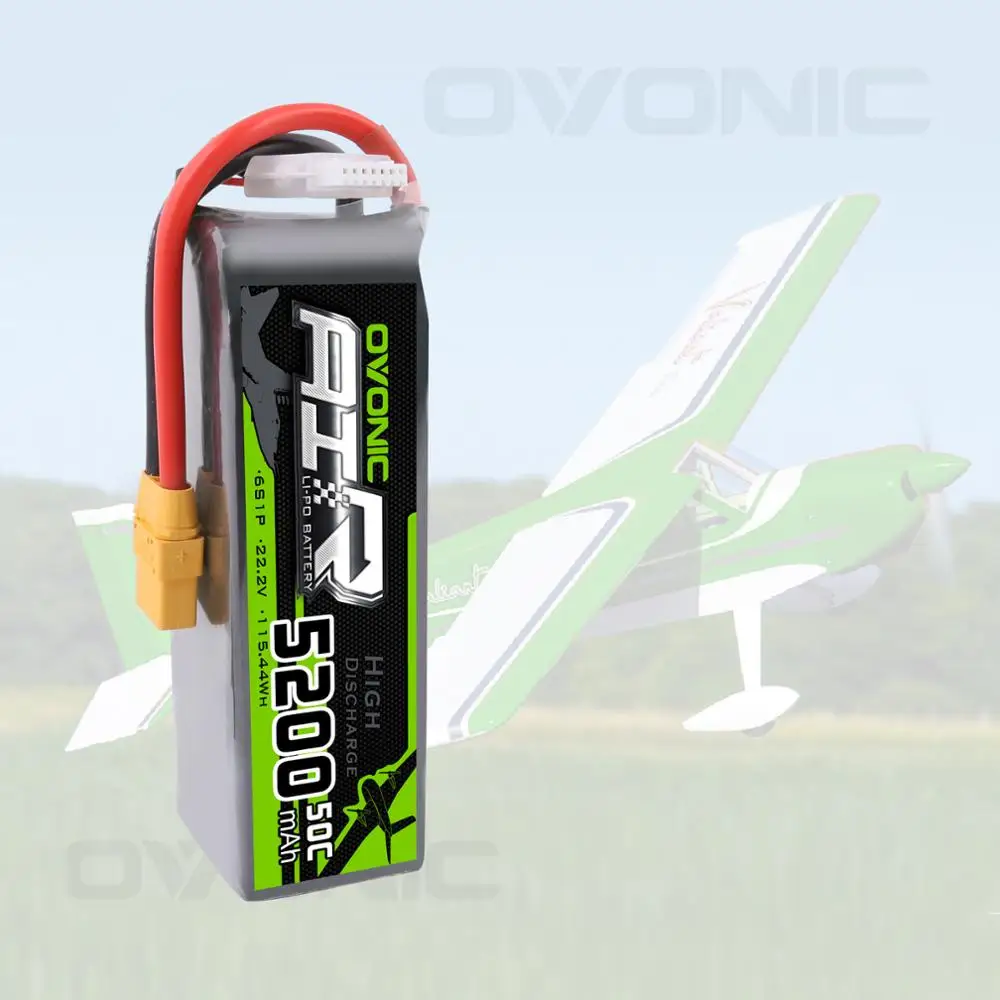 Литий полимерный аккумулятор OVONIC 22 2 в 5200 мАч 6S 50C с разъемом XT90 для автомобиля Arrma