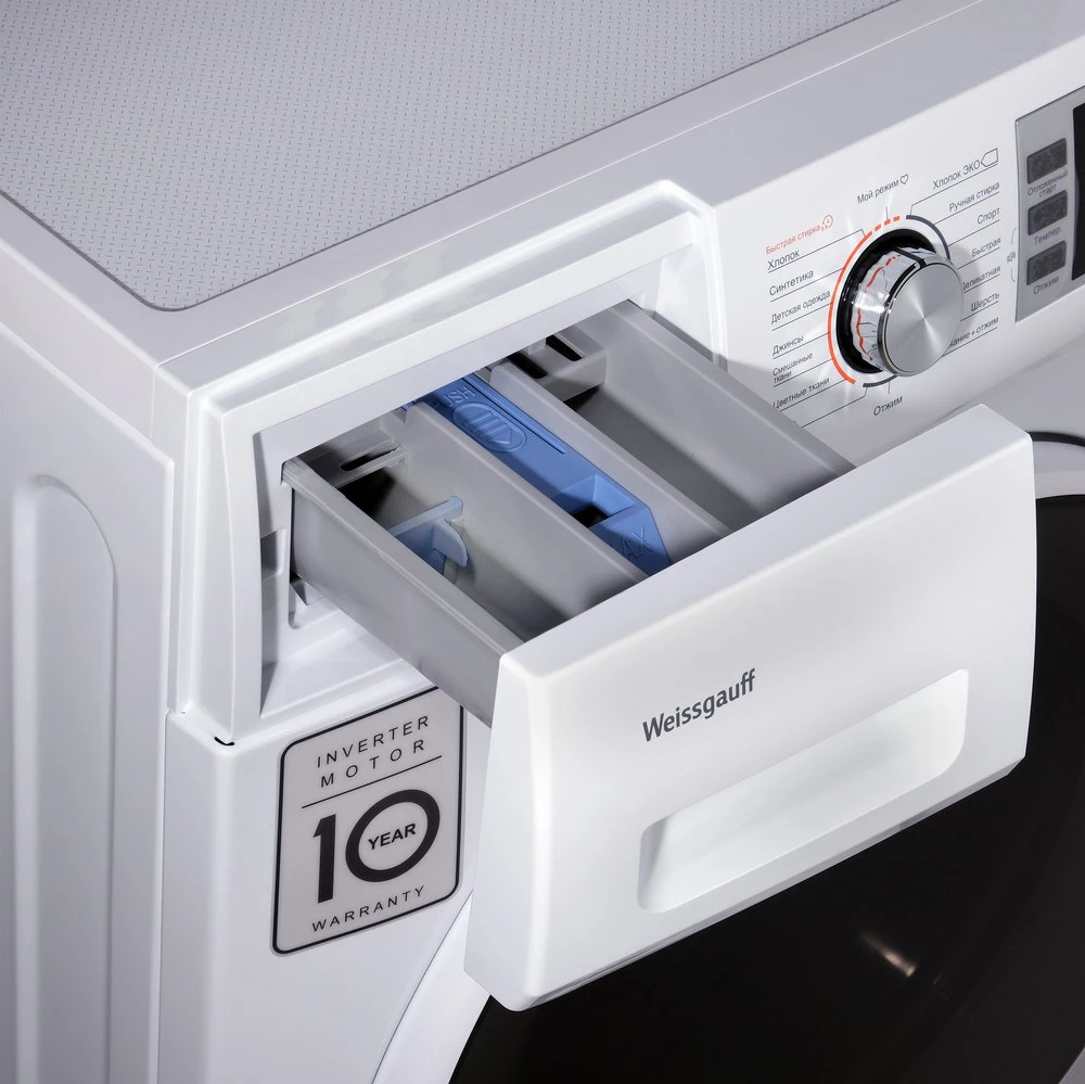 Стиральная машина с сушкой и инвертором Weissgauff WMD 4748 DC Inverter | Бытовая техника