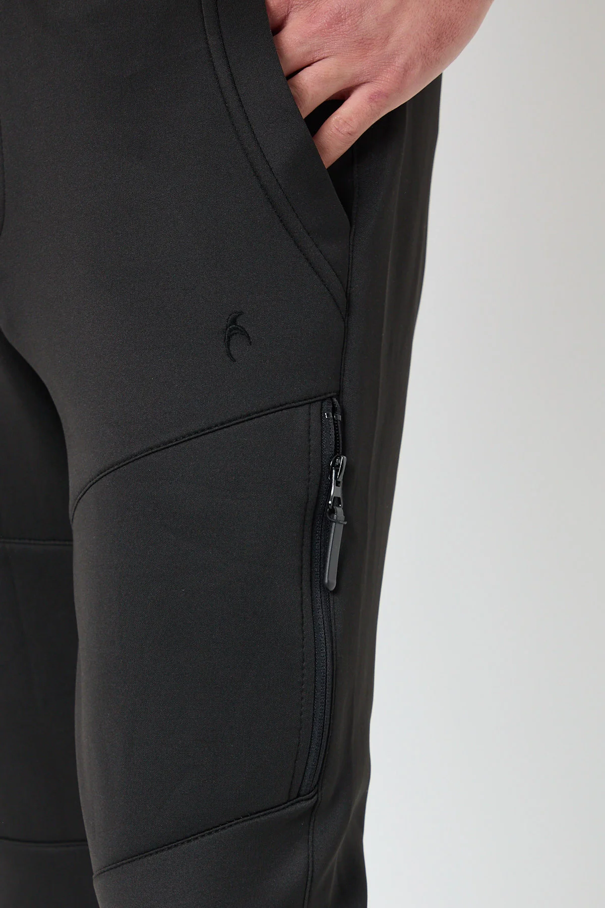 

Black Joggers pants men jogging Sweatpants tracksuit gym Fitness sports Hand zipper trousers male Black