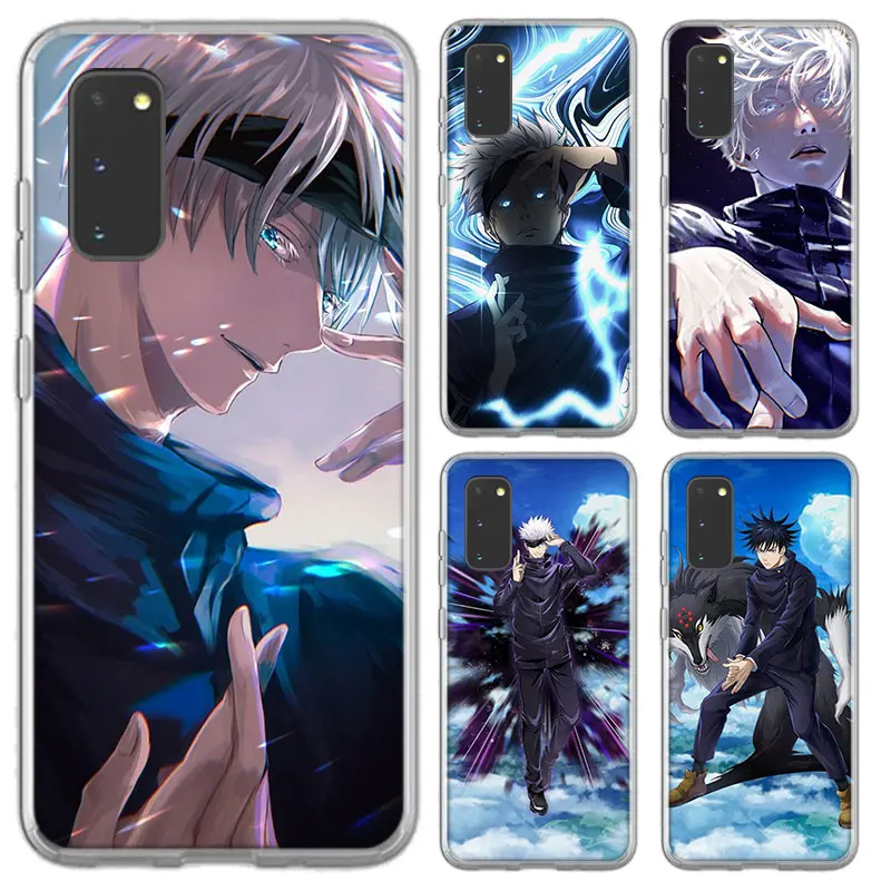 

Jujutsu Kaisen Satoru Gojo Case For Samsung Galaxy S30 S21 S20 Ultra 5G S10E S10 S9 S8 Plus + Soft TPU Transparent Cover Coque