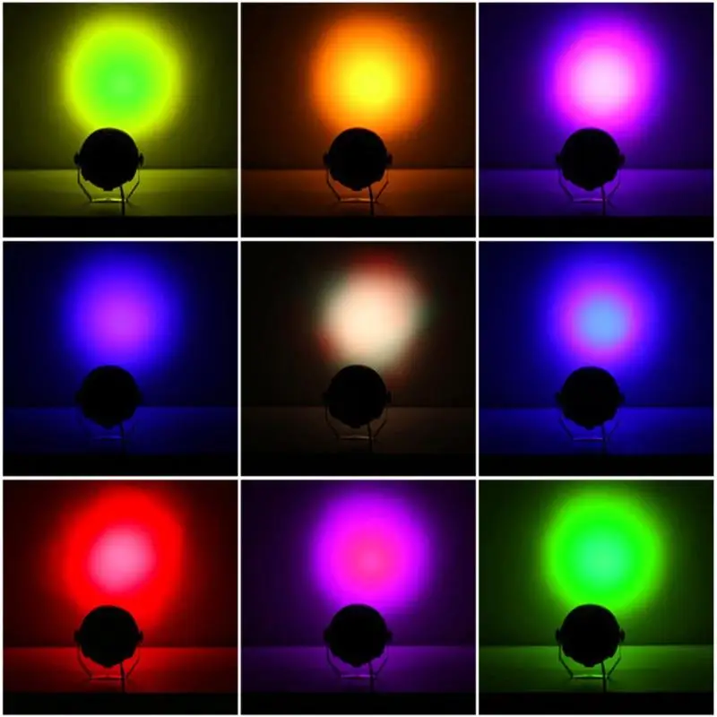Голосовая активация 3 LED Par Light 4 в 1 полноцветная лампа KTV вечеринка праздник