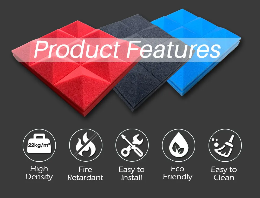 Плоские конические акустические панели Arrowzoom Pro Series студийные звукопоглощающие