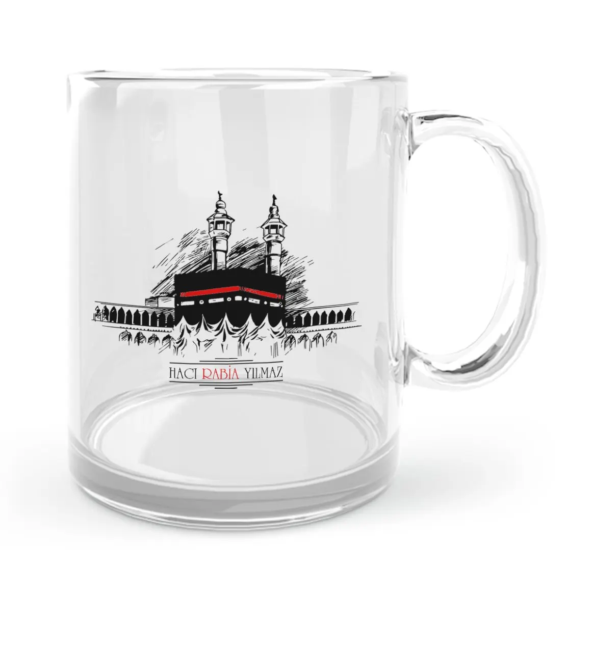 

Personalized Hajj Umrah Glass Mug Cup-5