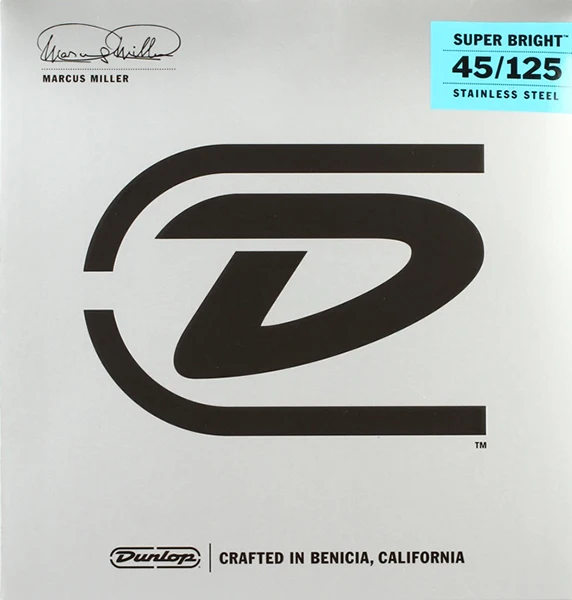 Marcus Miller Super Bright Комплект струн для 5-стр бас-гитары нерж.сталь 45-125 Dunlop | DBMMS45125 Спорт