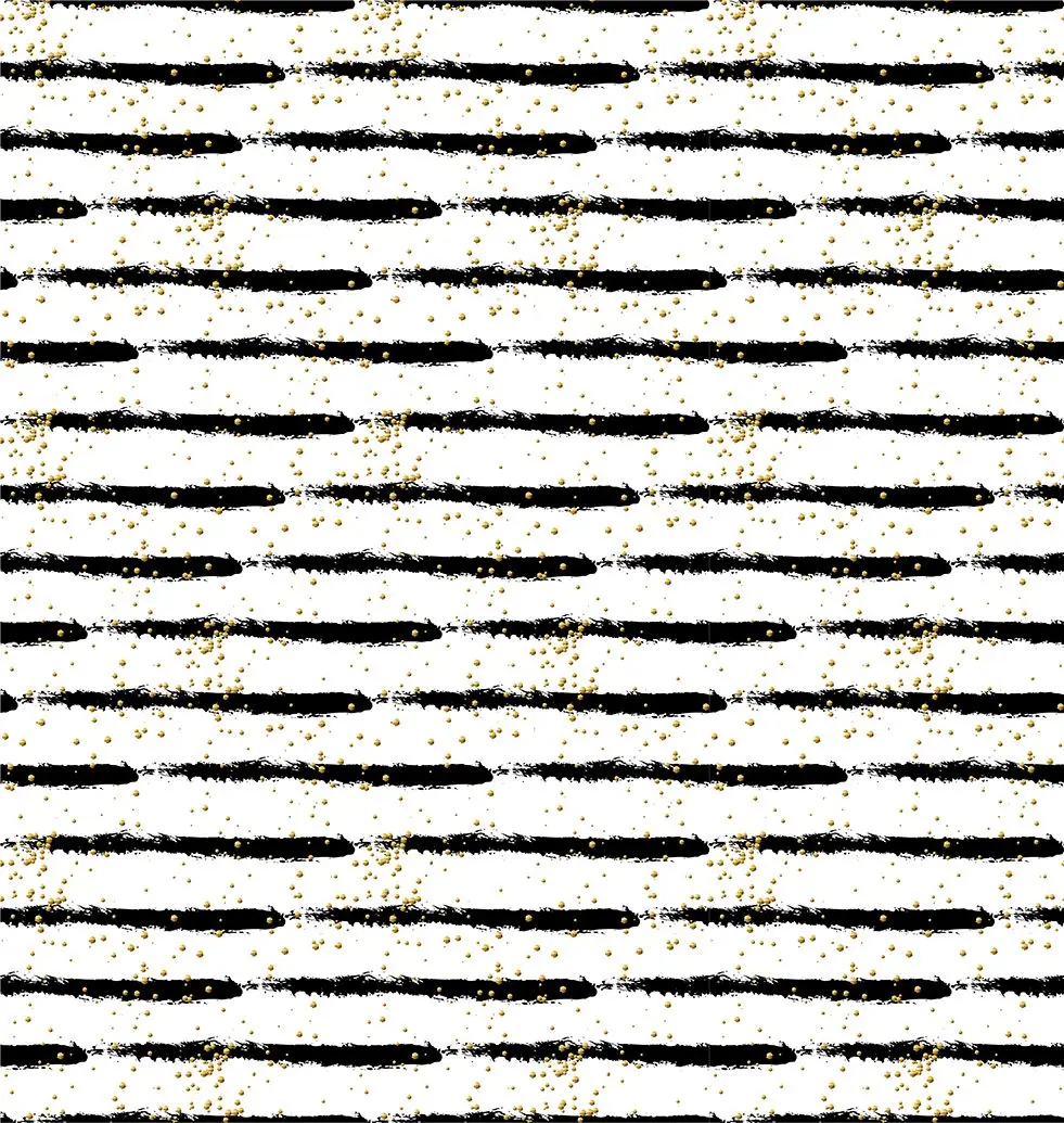 Занавес абстрактный узор с золотыми точками на черно белые полосы Современное