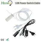 Цоколь для лампы E14 E27 с проводом переключателя, шнур питания 1,8 м, кабель для подвесной светодиодной лампы E14, подвесной держатель для лампы, штепсельная вилка европейского стандарта