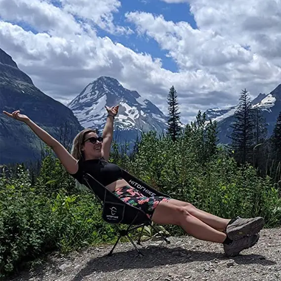 2 шт./упаковка складной стул для кемпинга с боковыми карманами |