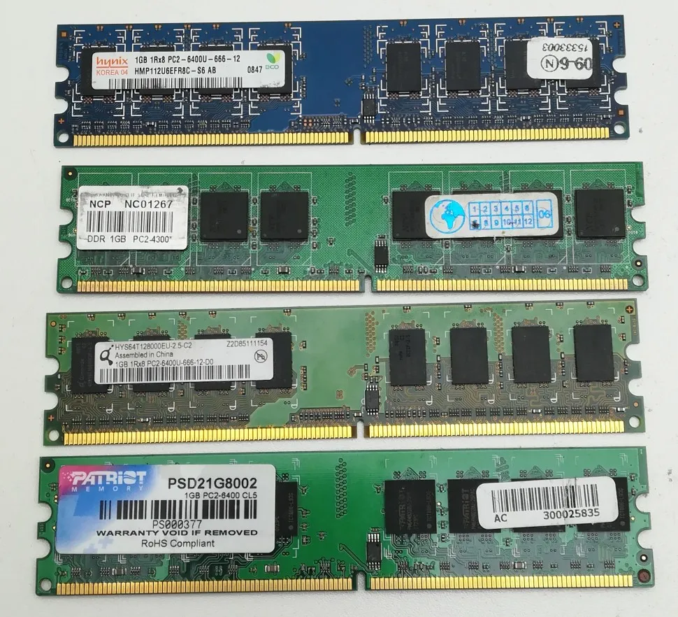 Оперативная память 4шт. набор DDR2 2 ГБ 800 МГц PC2-6400 DIMM | Компьютеры и офис