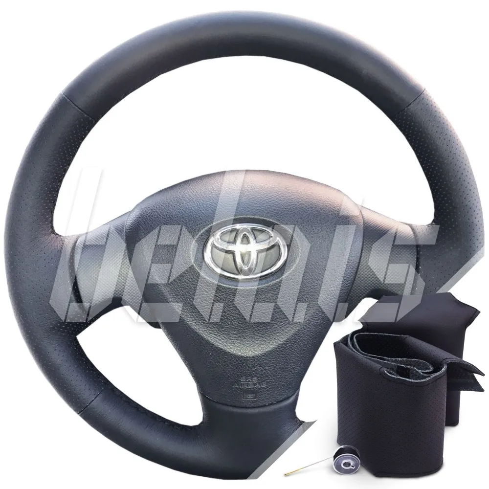 Оплетка на руль из натуральной кожи Toyota Corolla X (E140 E150) 2006-2012 г.в. (для руля без