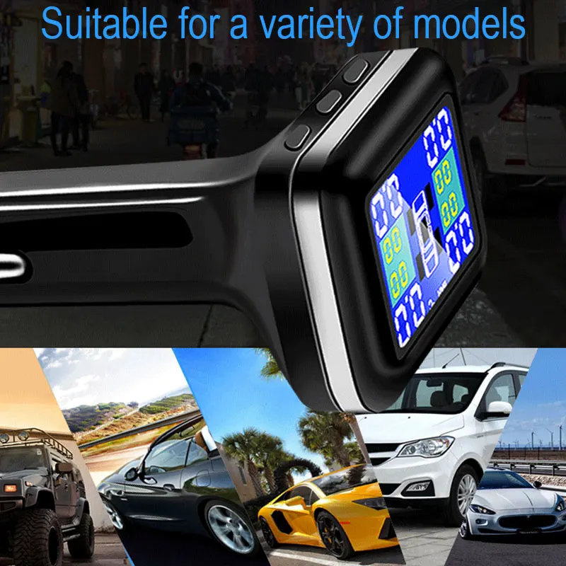 Авто Смарт TPMS eifen Druck uberwachung система 4 Externe/Interne Sensoren Zigarette Leichter USB Realtime рейфен