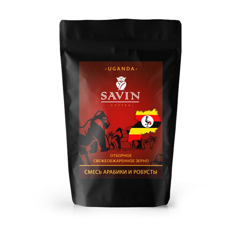 Кофе в зернах 500 гр SAVIN. Эспрессо смесь 80/20 Уганда DRUGAR/Вьетнам LAMDONG. | Продукты