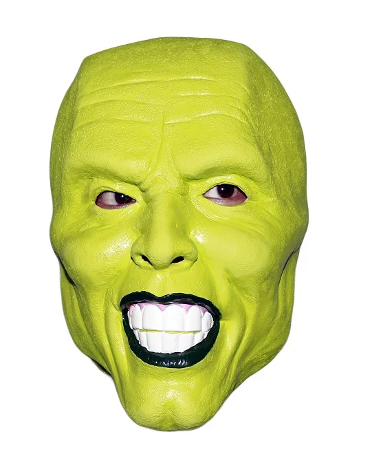 The Mask Вечерние Маски капитана Черной Пантеры Человека-паука супергероя клоуна Джима карри, латексные маски для взрослых - Цвет: The Mask