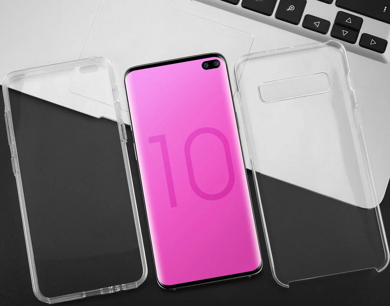 Прозрачный силиконовый чехол для SAMSUNG GALAXY S10 PLUS тонкий противоударный из ТПУ и