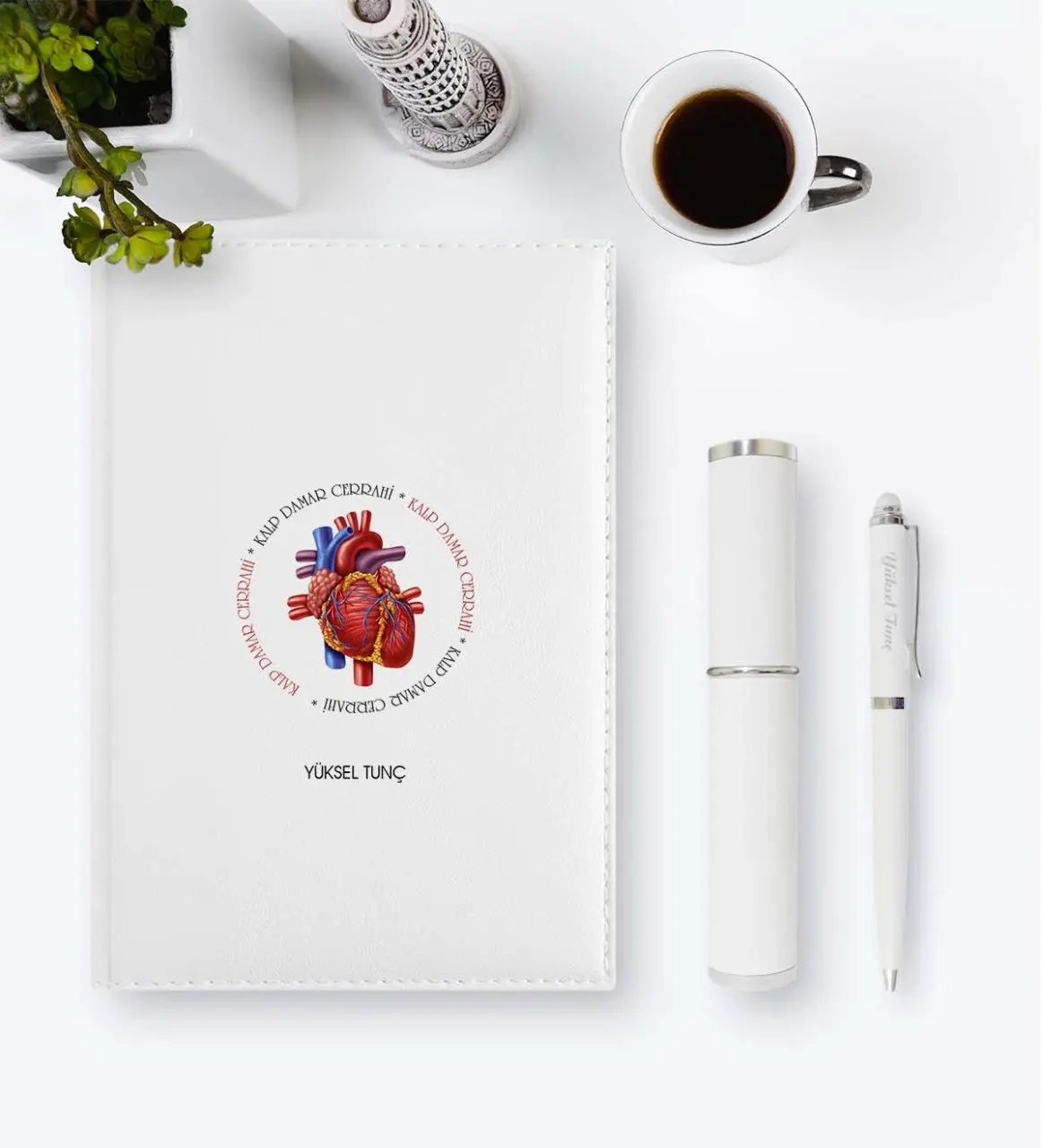 

Personalized Professional Cardiovascular Surgery 2020 Leather Organizer & Pen Gift Set-5