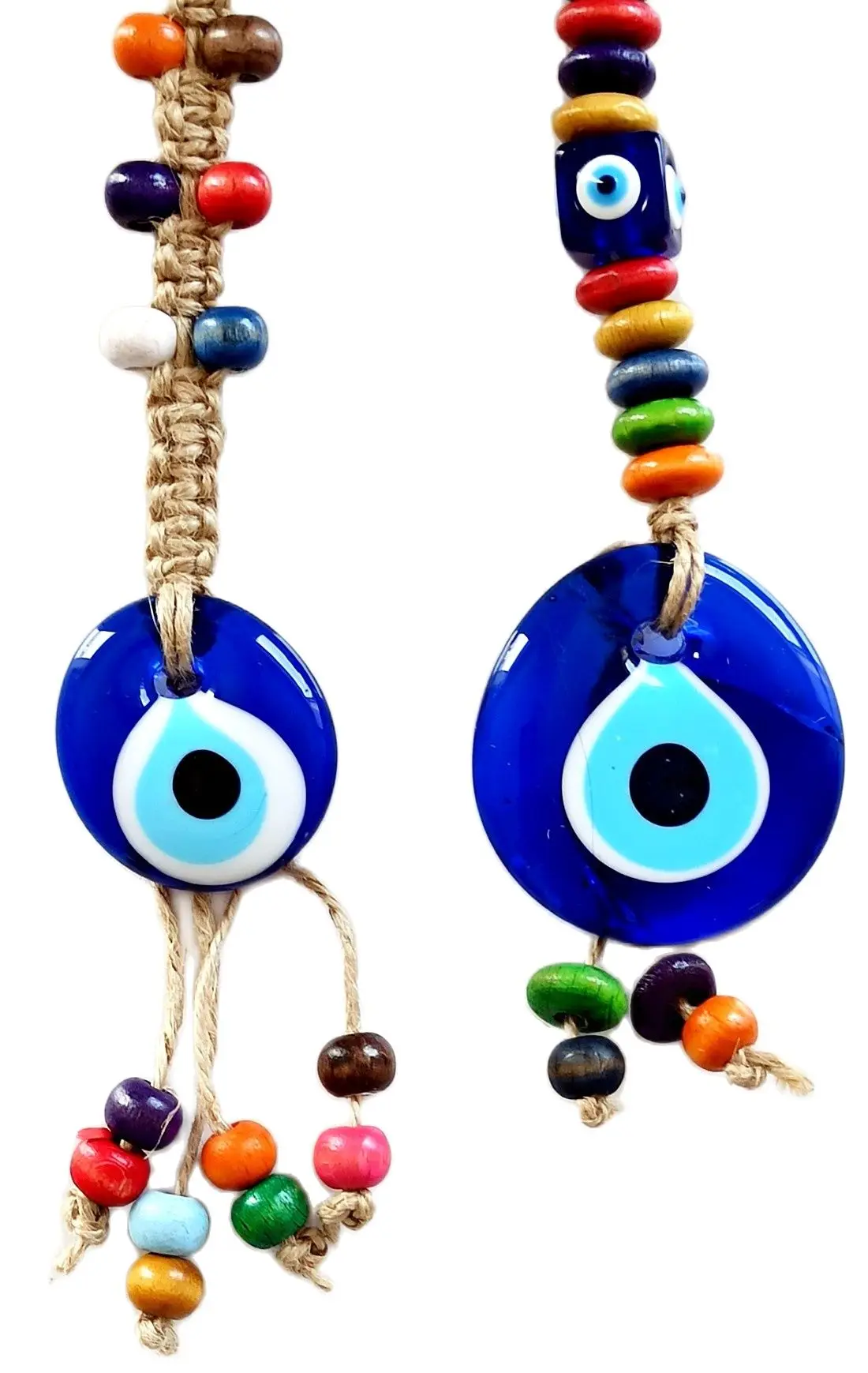 

Evil Eye Beads, Colorful Beads Handmade Double Wall Ornament