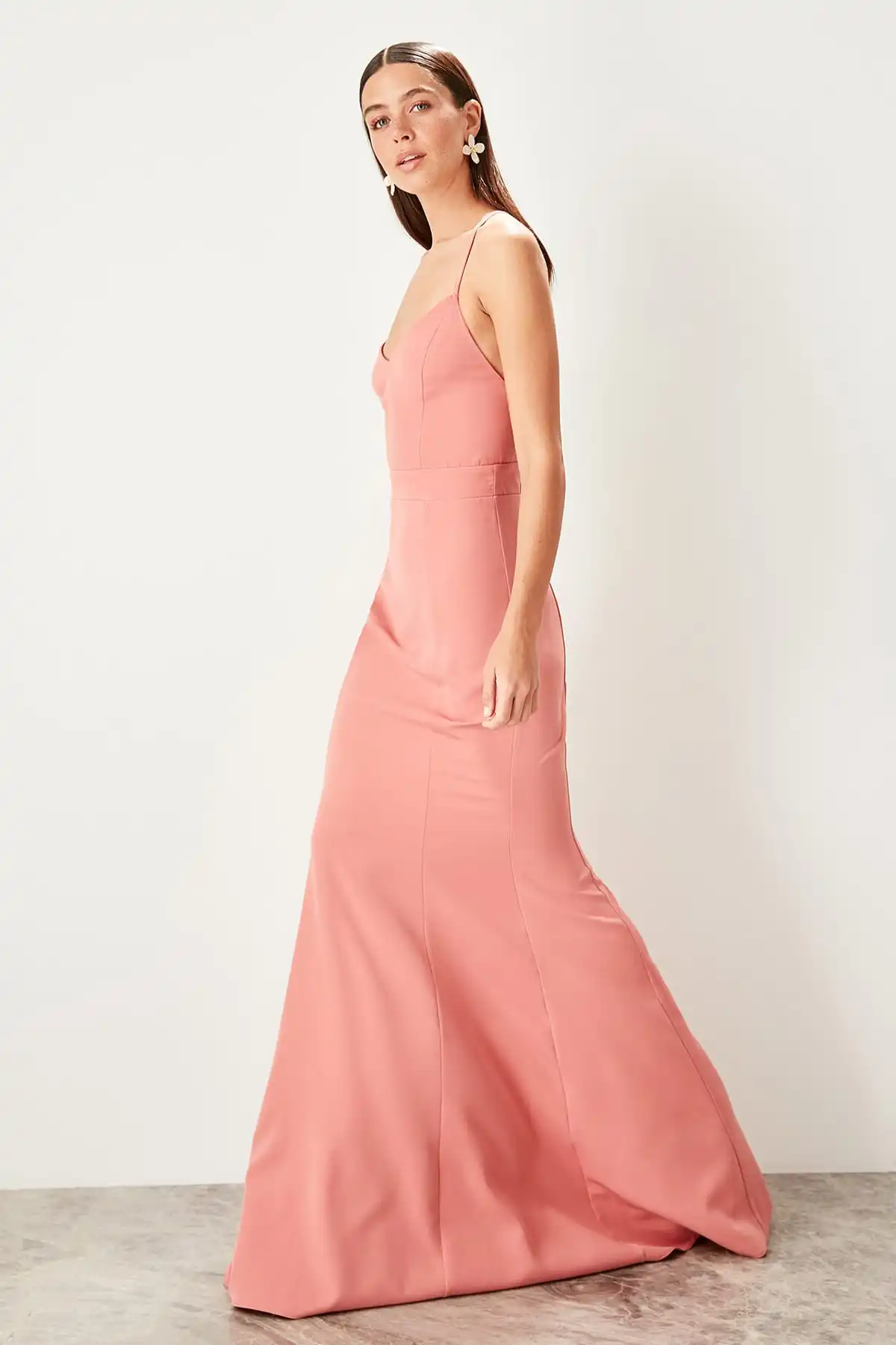 Trendyol Обрезной подробный вечернее платье TPRSS19UT0131|Вечерние платья| |