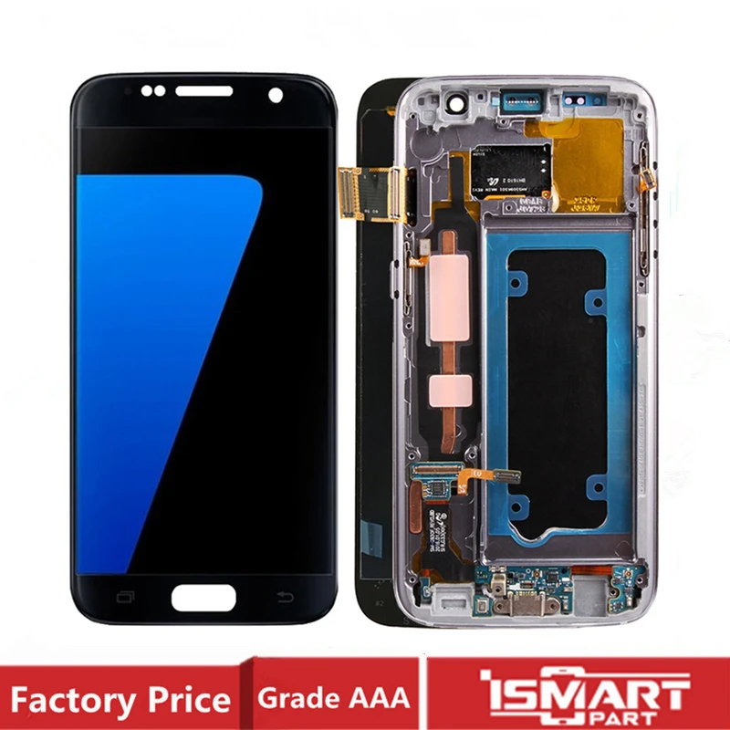 Оригинальный Для Samsung Galaxy S7 ЖК дисплей с сенсорным экраном дигитайзер дисплея в