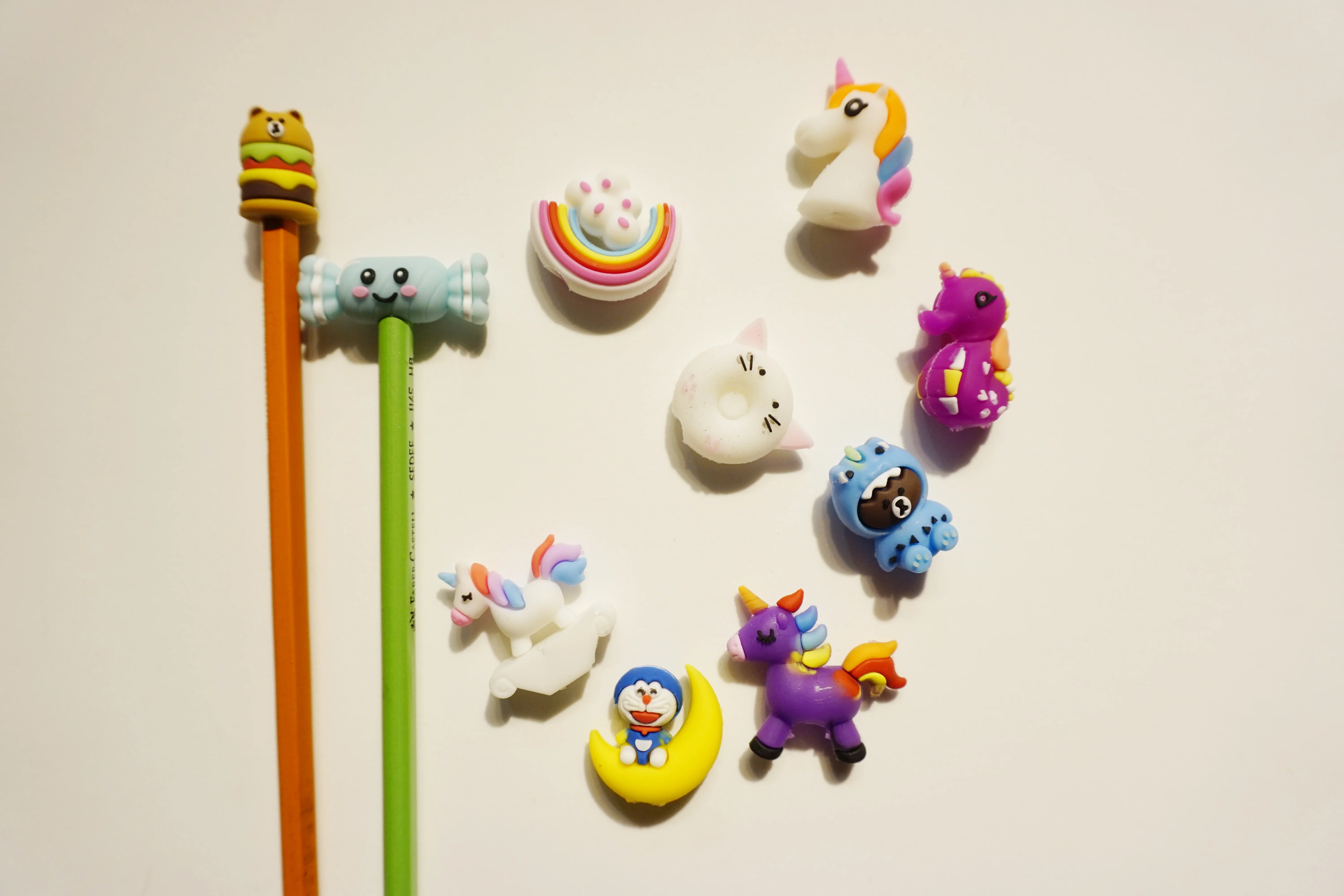 Флеш накопитель в виде единорога голова Фламинго животных Рисунок пером Шапки DIY