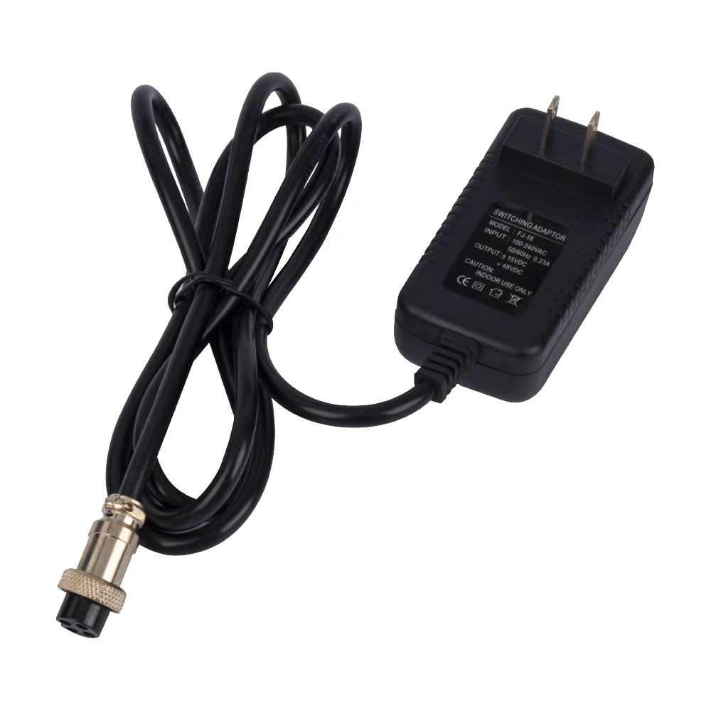 Mixing Console Mixer Power Supply AC Adapter 15V 230mA Universal 4-Pin Round Connector for 16 Channels or below Mixing Consoles