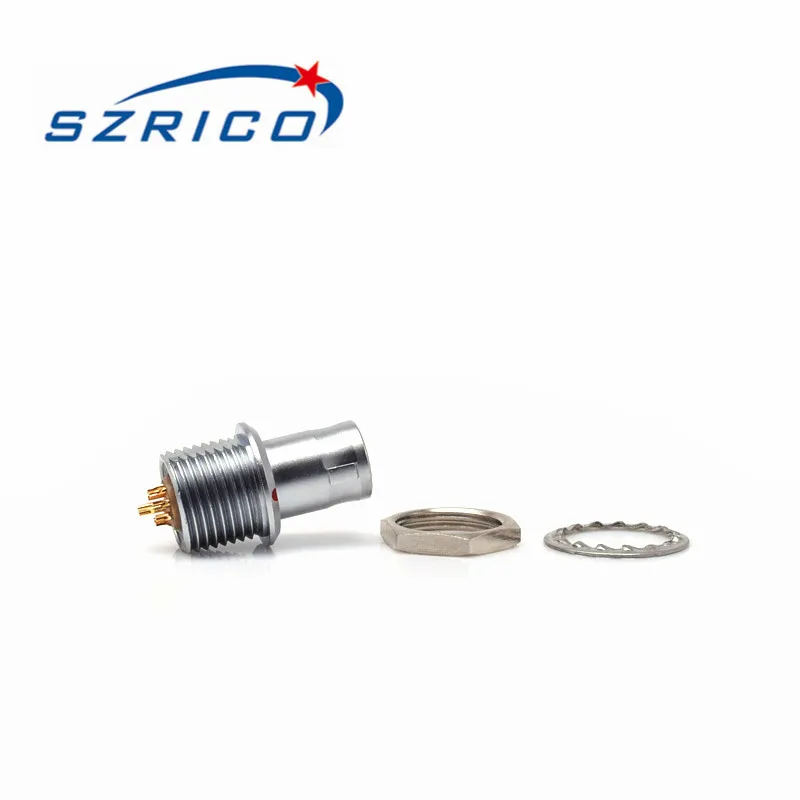 

FAG B Series 1B 2 3 4 5 6 7 8 12 14 16 Pin Metal Short Fixed Plug Circular Self Lock Push Pull Connector