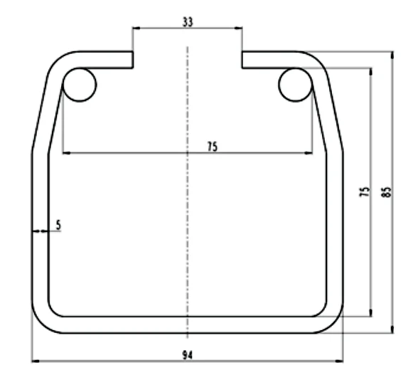 Бесплатная доставка. Комплект для откатных ворот KIT5 с направляющей балкой 7