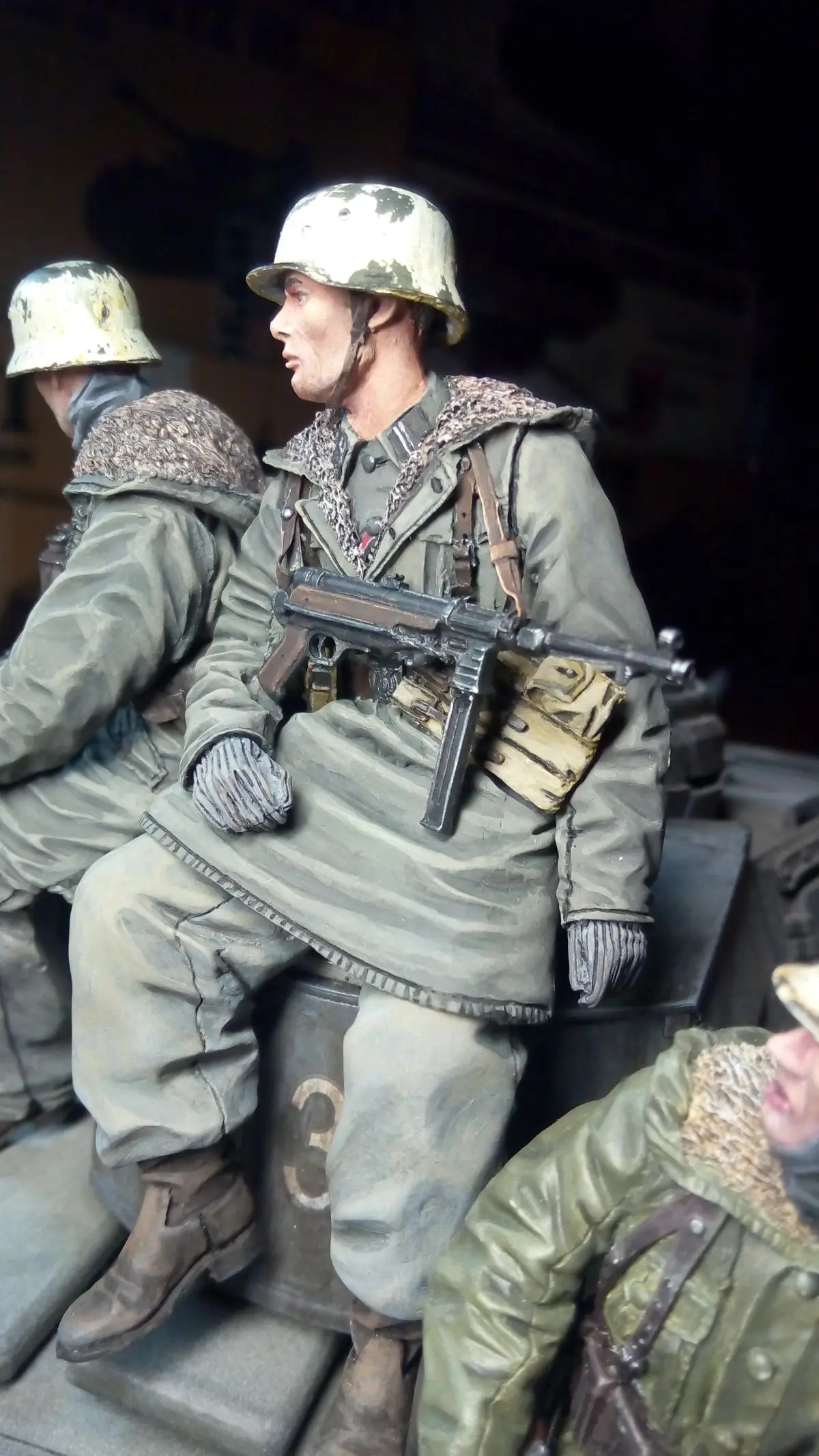 German soldier tankrider2 St scale 1:16 resin kit 120 mm | Model Building Kits