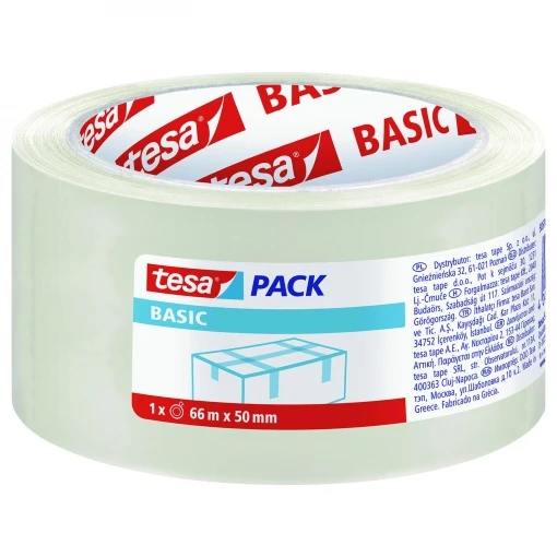 Упаковочная лента TESA BASIC PP roll 66x50 Прозрачный 6 шт (ов) REF: 58570 00000 00|Изоляционная