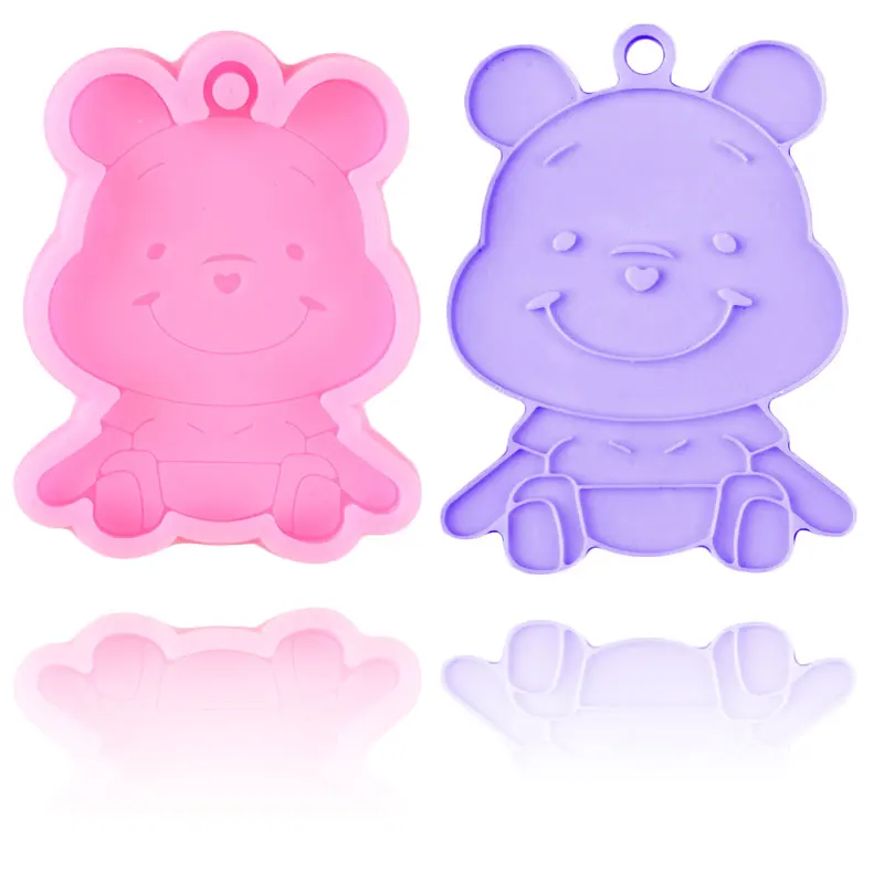 Формы для ключей из эпоксидной смолы в виде медведя и пуха | Дом сад