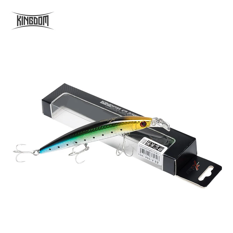 Королевство рыболовные приманки Minnow для соленой воды, моря воблеры Jertbait искусственная, жесткая, для рыбалки приманки 125 мм 23 г подойдут для морского окуня малогабаритная управляемая модель 5354