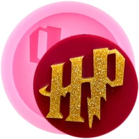 hp letters phone grip silicone mold diy badge reel craft keychain epoxy resin molds pendant necklace jewelry making moulds