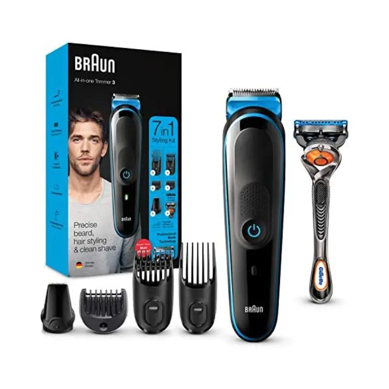 Электробритва Braun MGK5245 Gillette Fusion5, моющаяся перезаряжаемая Водонепроницаемая триммер для бороды и машинка для стрижки волос для мужчин