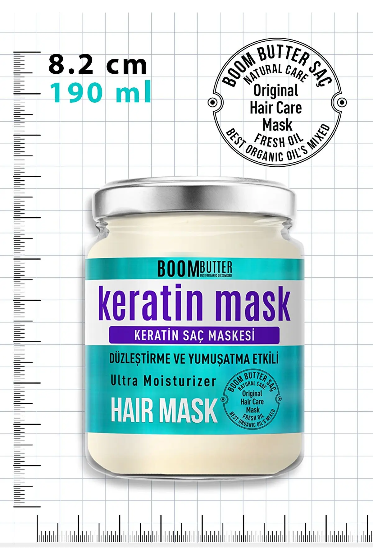 

Boom Butter Strengthening Repair Keratin Hair Mask 190 ml for all hair