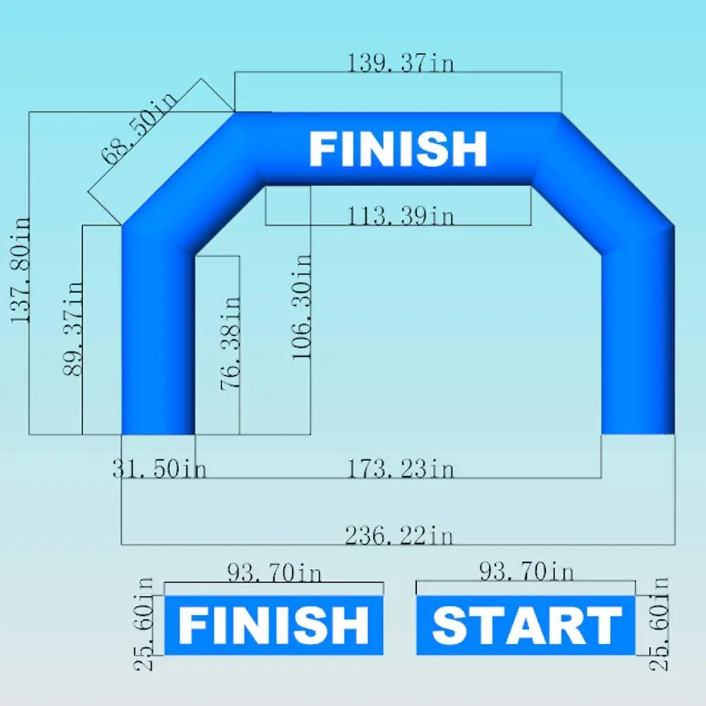 SAYOK наружная надувная АРКА надувной старт финишная линия гонки Арка баннеры с
