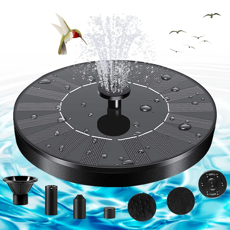 

Floating Solar Fountain Water Fountain Pool Pond Decoration Solar Panel Powered Powered Water Pump Bird Bath Garden Decoration