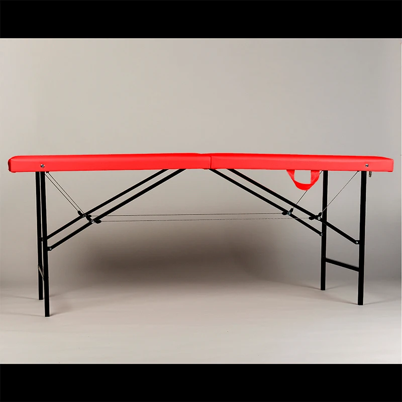 Massage table with facial cutout color red size 180/60/70. Couch for eyelash extension massage tattoos. Tables & Beds Salon Furniture Commercial |