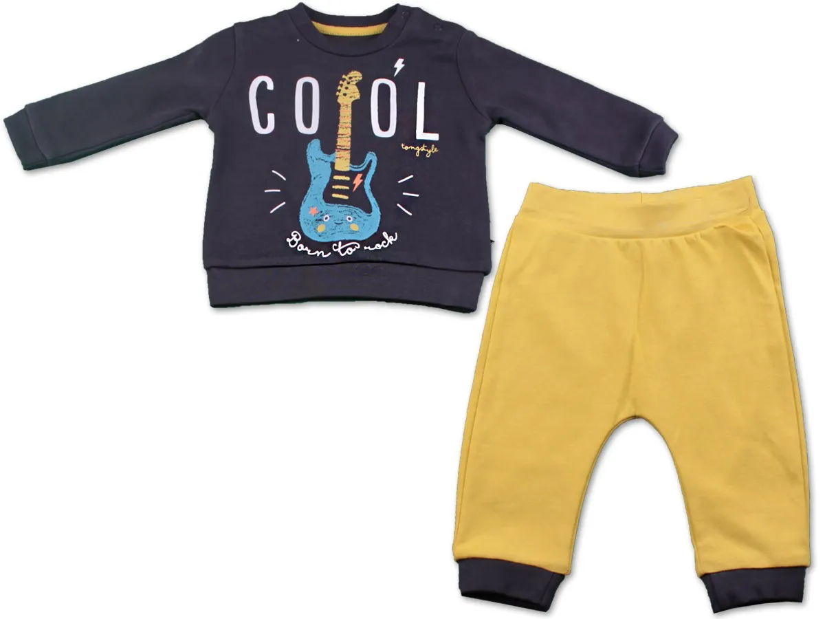 

Jaju Baby, Yellow-Black Guitar print, Cool Set of 2