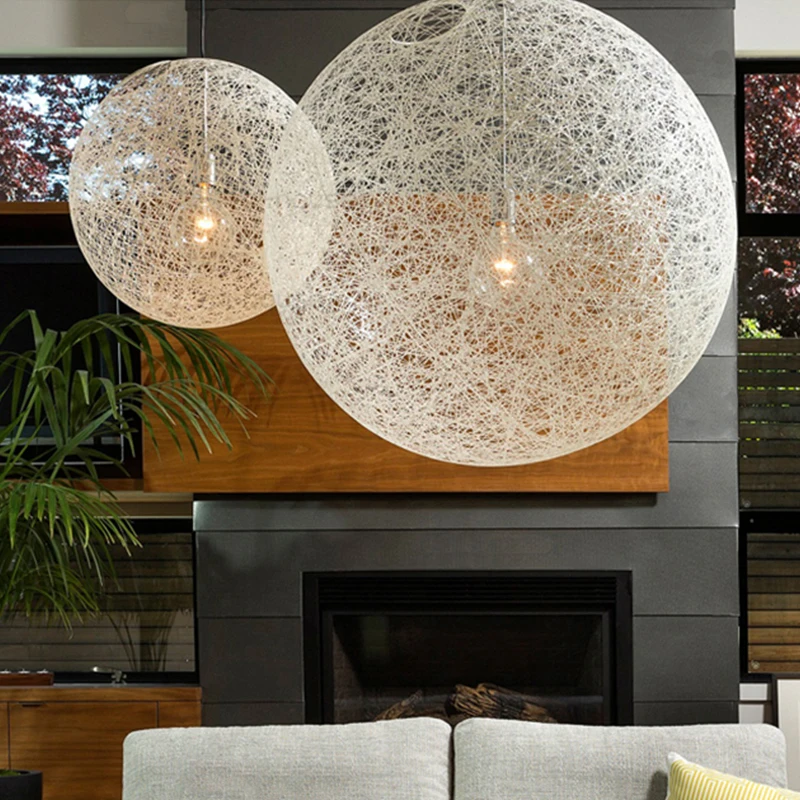 Современный подвесной светильник в стиле лофт для спальни случайный круглый шар
