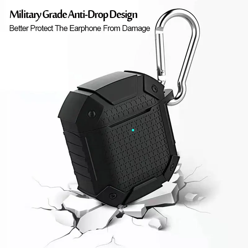 Фото Бронированный противоударный чехол для наушников Airpods Pro 2 TWS, беспроводные наушники, мягкие силиконовые наушники, защитный чехол, аксессуары в коробке №3
