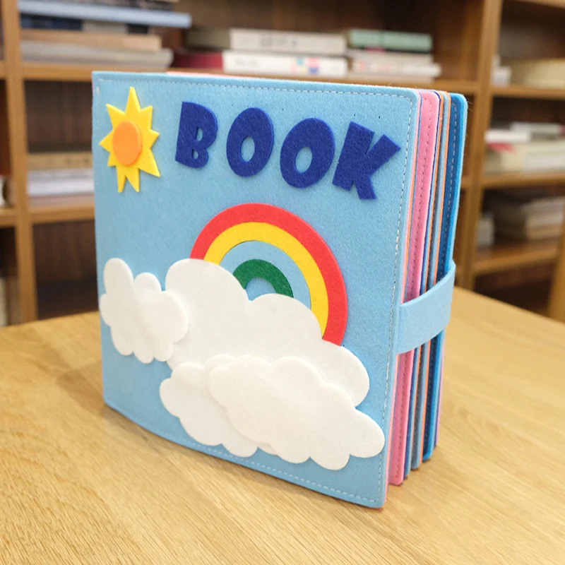 

Montessori Dress Boards Quiet Book Baby Early Learning Basic Life Skill Toys Graphic Matching Baby Felt Book Finished Books